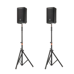 JBL EON710 Speakers + Stands Bundle