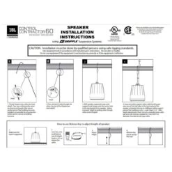 JBL C68HP High-Power Pendant Loudspeaker 1kW Peak - Black - Pair -JBL Store JBL C68HP 2