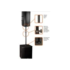 JBL POLE-MA Manual Adjust Speaker Pole - 38 Inch -JBL Store JBL POLE MA 2